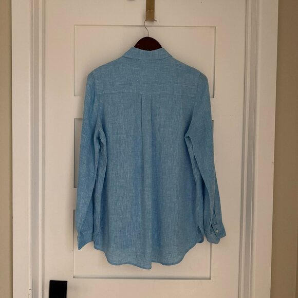 J.Mclaughlin Britt Linen Top - Picture 5 of 8